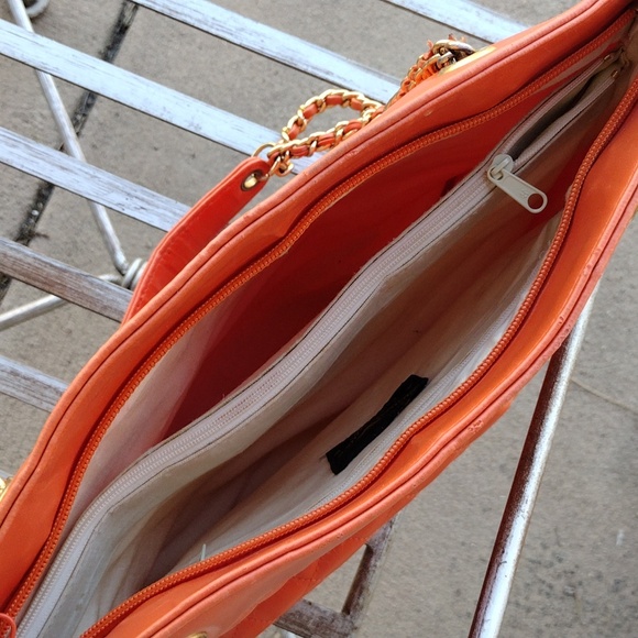 Tangerine Dream Bag Tote Satchel Purse Chanel style - Picture 4 of 13